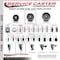 Service Caster Semi Steel Swivel Grip Ring Stem Caster 4'' Wheel & 7/16'' Stem SCC-GR20S415-SSR-716138 - alternate 4